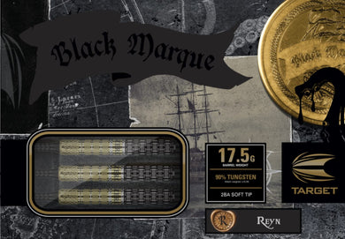 Target BLACK MARQUE REYN 90% 17.5G 2BA SOFT TIP DARTS 2022 #210230